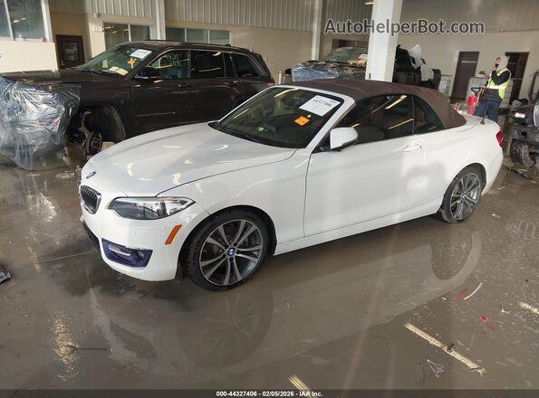 WBA1L9C56GV325348 2016 BMW 2 SERIES White Առջևի ձախ երեք քառորդ տեսարան