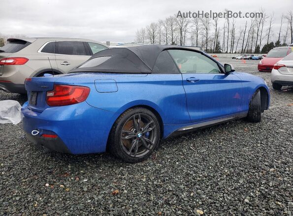 WBA1M1C53GV394559 2016 BMW M2 Blue Trasero derecho