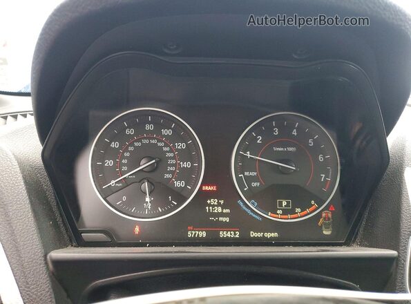 WBA1M1C53GV394559 2016 BMW M2 Blue Vista del cuadro de instrumentos