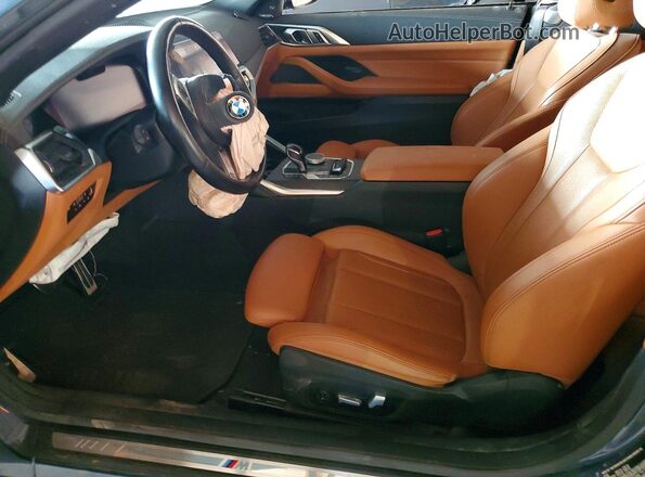 WBA23AT05PCM82794 2023 BMW 4 SERIES Blue წინა სალონის ხედი