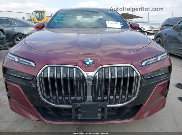 WBA23EH01SCU60395 2025 BMW 7 SERIES Maroon 