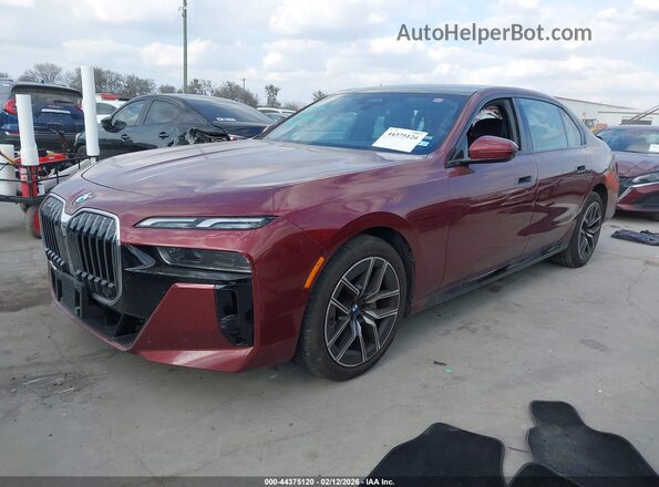 WBA23EH01SCU60395 2025 BMW 7 SERIES Maroon 