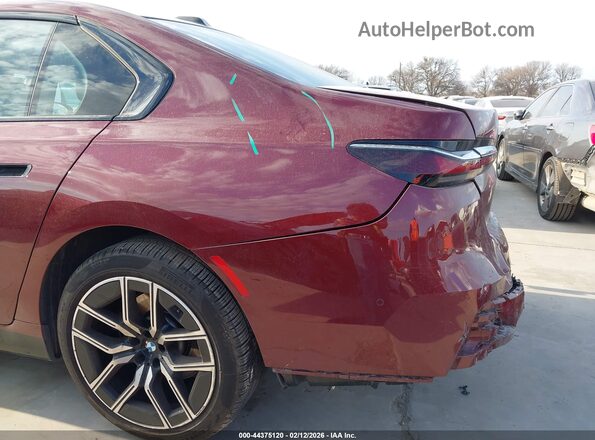 WBA23EH01SCU60395 2025 BMW 7 SERIES Maroon 
