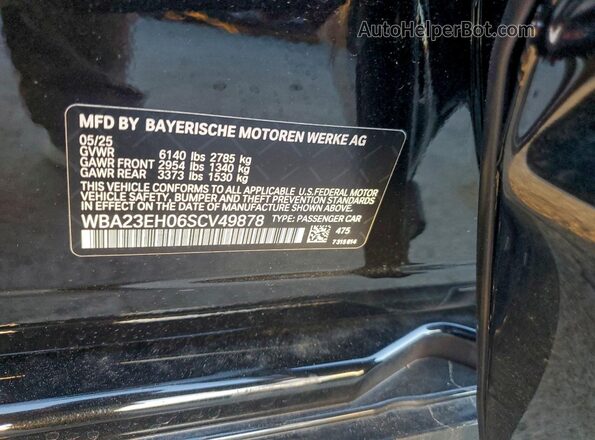 WBA23EH06SCV49878 2025 BMW 7 SERIES Black 