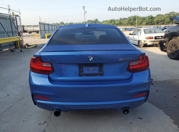 WBA2G3C31HV986663 2017 BMW M2 Blue Rear view