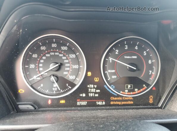 WBA2G3C31HV986663 2017 BMW M2 Blue Instrument cluster view