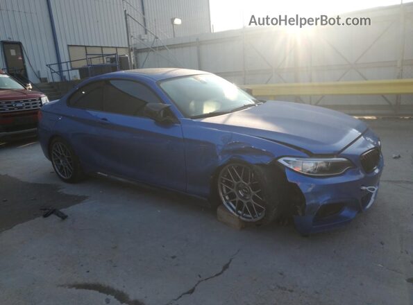WBA2G3C31HV986663 2017 BMW M2 Blue Front right