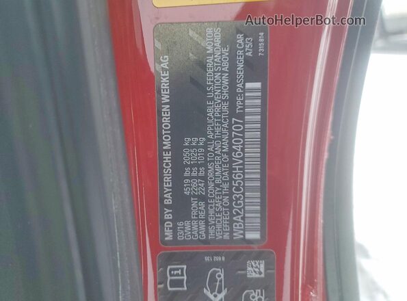 WBA2G3C56HV640707 2017 BMW M2 Green 