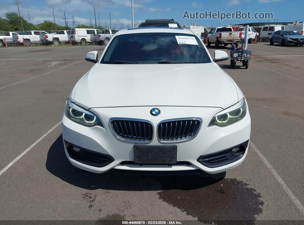 WBA2J1C58JVD09576 2018 BMW 2 SERIES White Instrument cluster view
