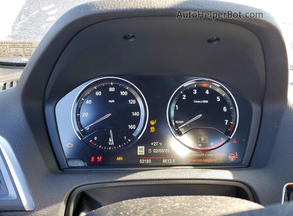 WBA2J3C00L7E75100 2020 BMW 2 SERIES Gray ხელსაწყოთა პანელის ხედი