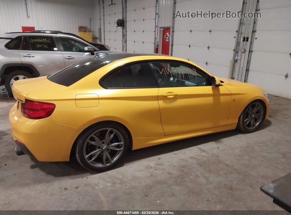 WBA2J7C50JVD60850 2018 BMW M2 Yellow Вид задньої частини салону