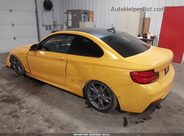 WBA2J7C50JVD60850 2018 BMW M2 Yellow Задня ліва чверть