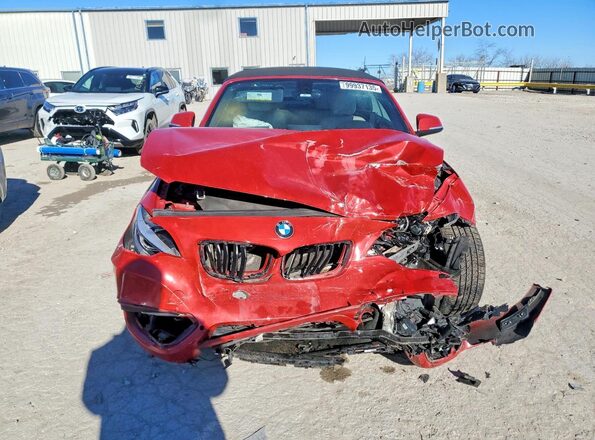 WBA2K9C3XH7A26265 2017 BMW 2 SERIES Red Widok z przodu
