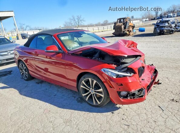 WBA2K9C3XH7A26265 2017 BMW 2 SERIES Red Przód prawy