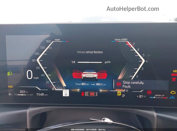 WBA33DB01TCW45698 2026 BMW 4 SERIES White უკანა სავარძლების ხედი