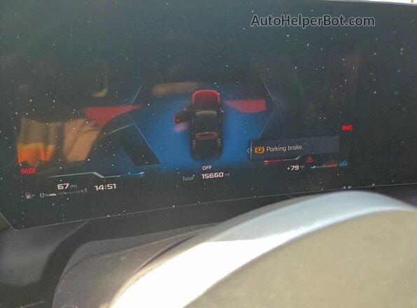 WBA33GG01S7S12707 2025 BMW M2 Black Instrument cluster view