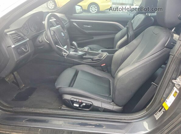 WBA3N7C57GK225977 2016 BMW 4 SERIES Charcoal Widok wnętrza z przodu