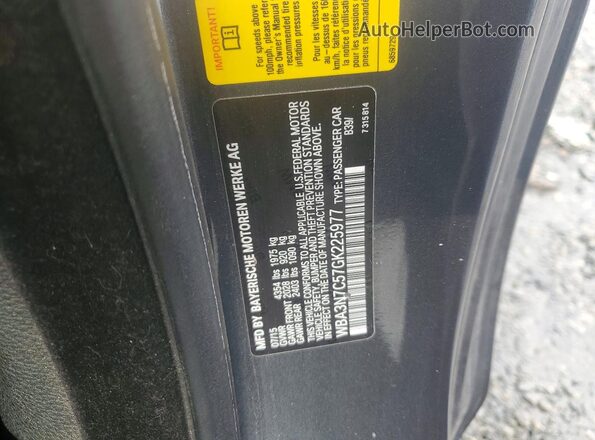WBA3N7C57GK225977 2016 BMW 4 SERIES Charcoal Widok komory silnika