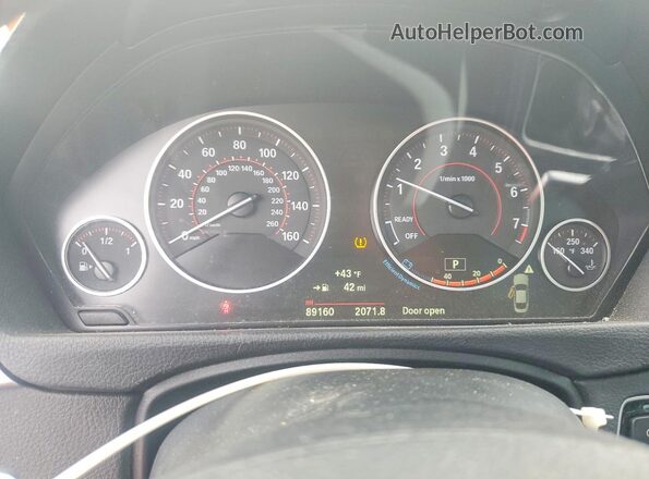 WBA3N7C57GK225977 2016 BMW 4 SERIES Charcoal Widok zestawu wskaźników