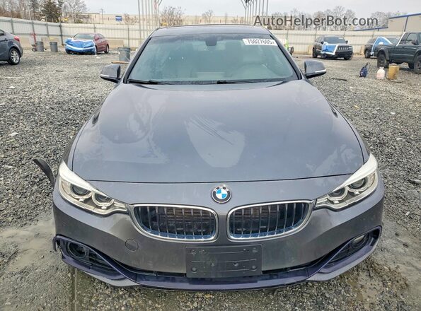 WBA3N7C57GK225977 2016 BMW 4 SERIES Charcoal Widok z przodu