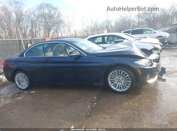 WBA3T1C59GP823784 2016 BMW 4 SERIES Dark Blue Widok wnętrza z tyłu