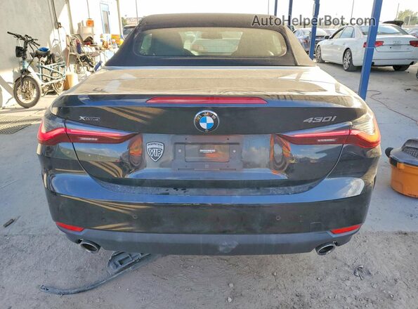 WBA43AT04PCL65006 2023 BMW 4 SERIES Black Вид ззаду
