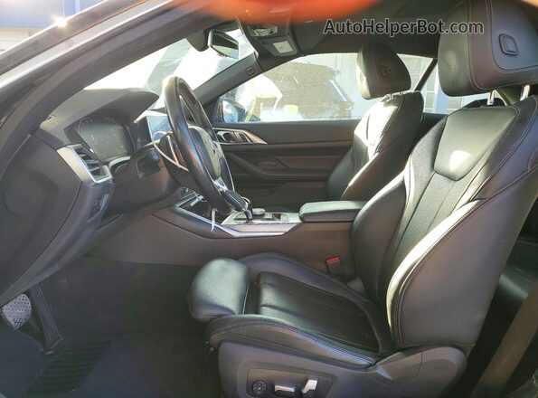 WBA43AT04PCL65006 2023 BMW 4 SERIES Black Вид салону спереду