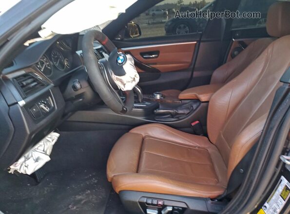 WBA4A9C52GGL89412 2016 BMW 4 SERIES Black Widok wnętrza z przodu