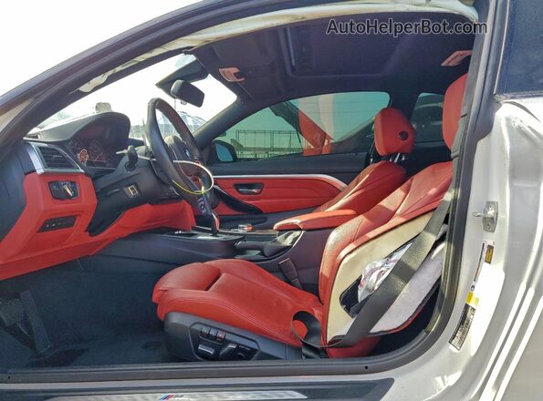 WBA4W7C0XLFJ79814 2020 BMW 4 SERIES White Front interior view