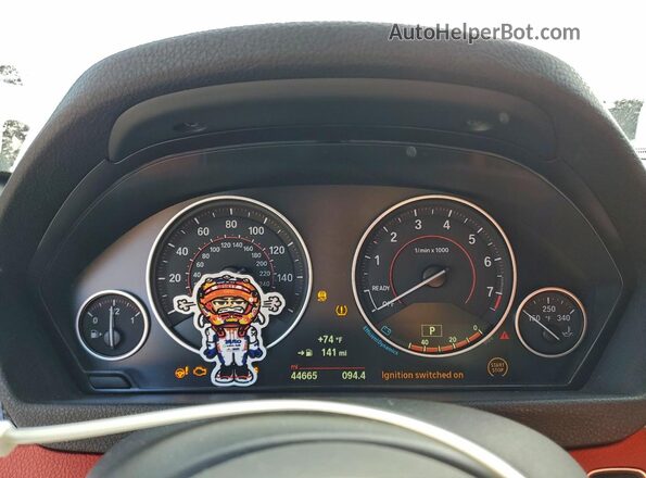 WBA4W7C0XLFJ79814 2020 BMW 4 SERIES White Instrument cluster view
