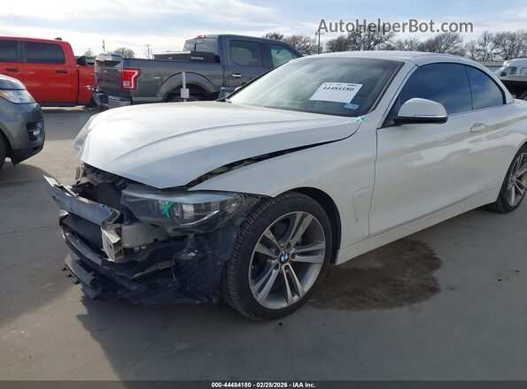 WBA4Z1C59JEC58722 2018 BMW 4 SERIES White Առջևի ձախ երեք քառորդ տեսարան