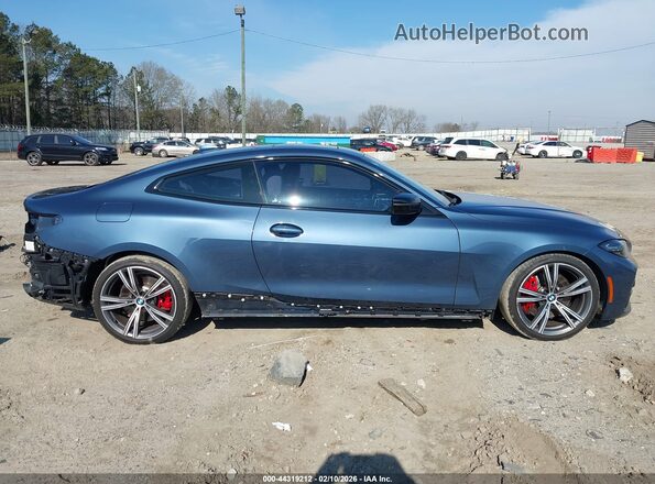 WBA53AP00NCJ54610 2022 BMW 4 SERIES Blue Панорамний вид салону 360°