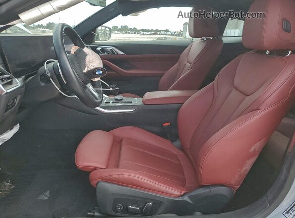 WBA53AP00RCR55964 2024 BMW 4 SERIES Silver Вид салону спереду