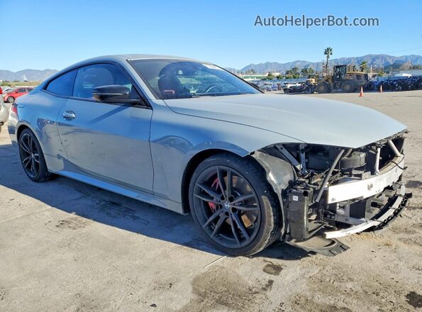 WBA53AP03RCN69846 2024 BMW 4 SERIES Gray Delantero derecho