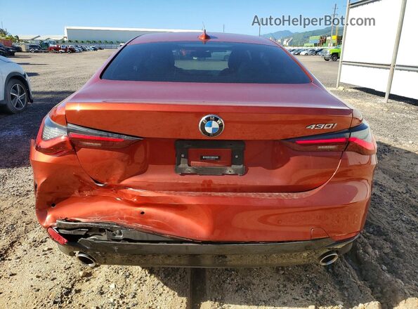 WBA53AP05MCF96705 2021 BMW 4 SERIES Orange Widok z tyłu