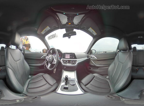 WBA53AP0XPCL80785 2023 BMW 4 SERIES White VIN კოდის სტიკერის ხედი