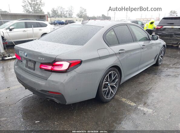 WBA53BH00MCF35086 2021 BMW 5 SERIES Gray Задня права чверть