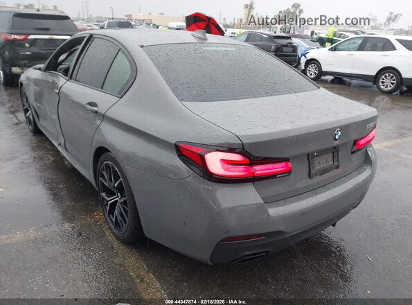 WBA53BH00MCF35086 2021 BMW 5 SERIES Gray Задня ліва чверть