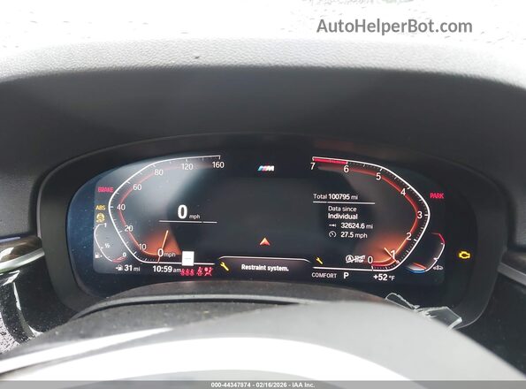WBA53BH00MCF35086 2021 BMW 5 SERIES Gray Вид задніх сидінь