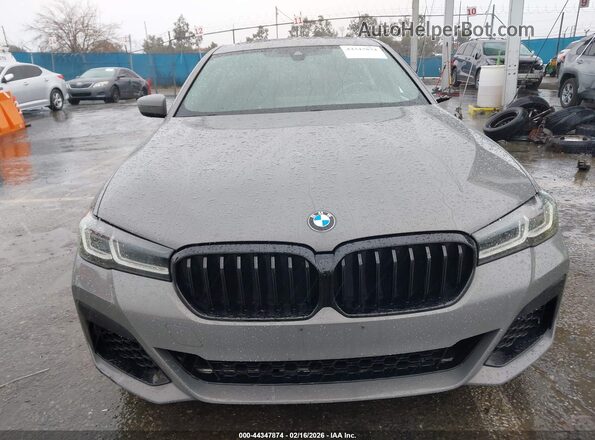 WBA53BH00MCF35086 2021 BMW 5 SERIES Gray Вид щитка приладів