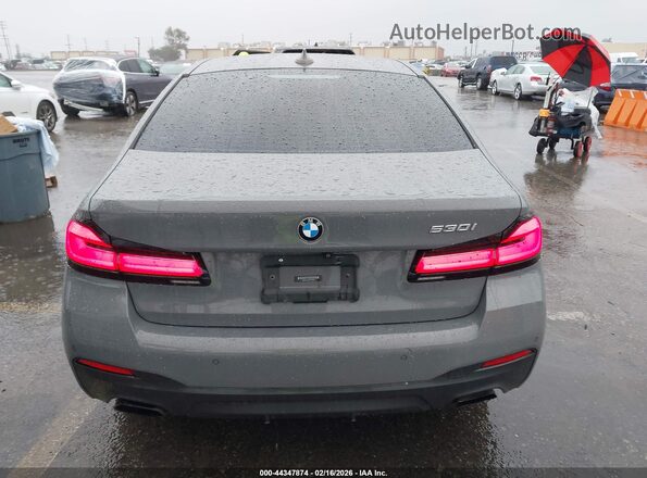 WBA53BH00MCF35086 2021 BMW 5 SERIES Gray 