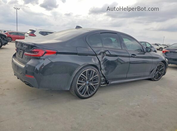 WBA53BH03NWX74404 2022 BMW 5 SERIES Black Trasero derecho