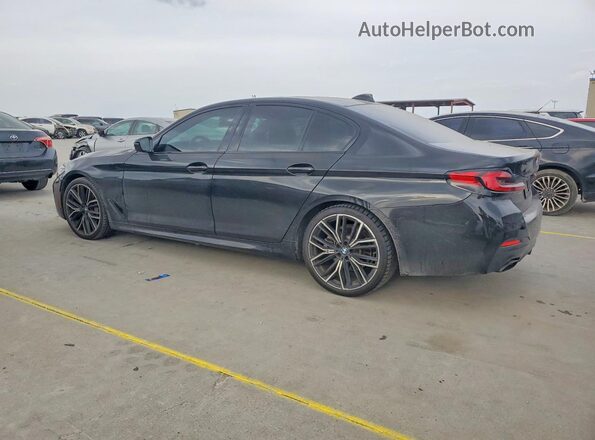 WBA53BH03NWX74404 2022 BMW 5 SERIES Black Trasero izquierdo