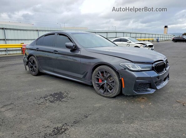 WBA53BH04NWX46532 2022 BMW 5 SERIES Charcoal Przód prawy