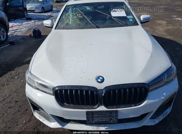 WBA53BH07MCF21332 2021 BMW 5 SERIES White Front view