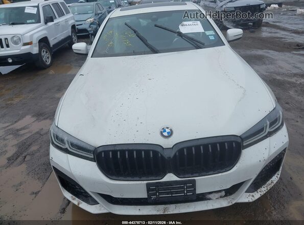 WBA53BH07MCF21332 2021 BMW 5 SERIES White Rear interior view