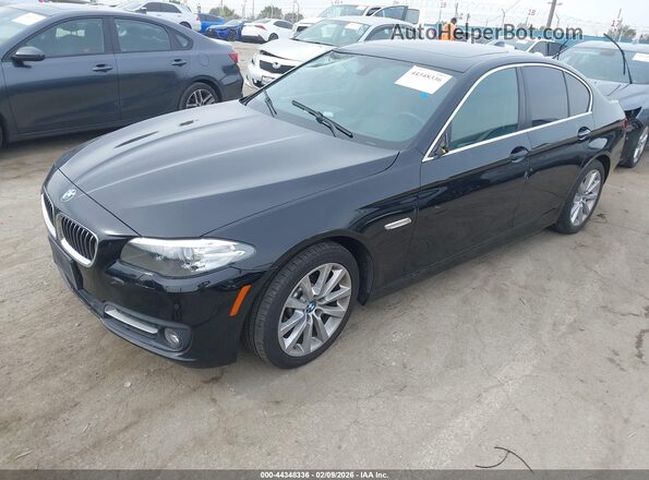 WBA5B1C53GG553351 2016 BMW 5 SERIES Черный Передняя левая четверть