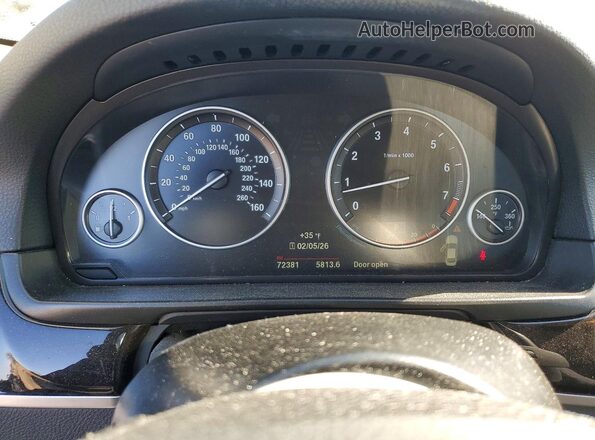 WBA5B3C50GG258655 2016 BMW 5 SERIES Black Vista del cuadro de instrumentos