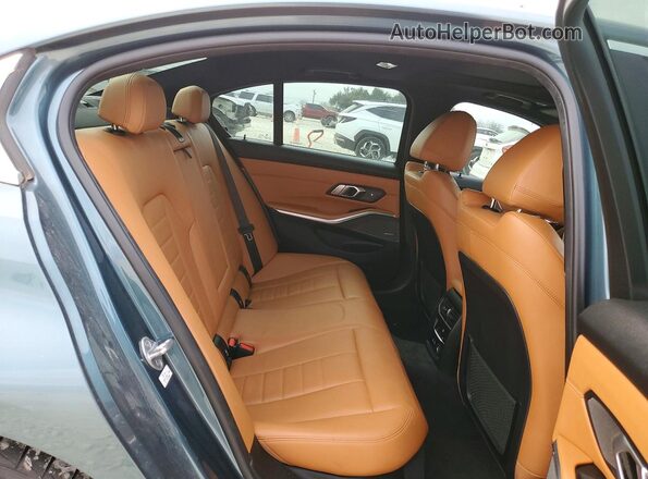 WBA5R1C02LFJ20393 2020 BMW 3 SERIES Teal უკანა სავარძლების ხედი