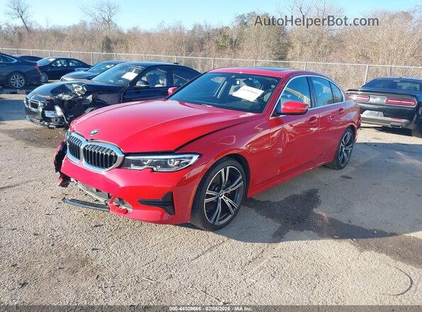 WBA5R1C05LFH46295 2020 BMW 3 SERIES Red Vista tres cuartos delantera izquierda